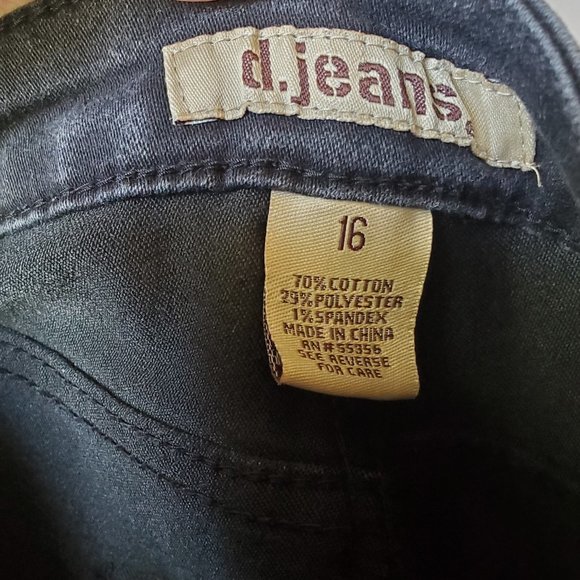 Women's Black Vintage Faded D. Jeans - Size 16 plus - Picture 11 of 11